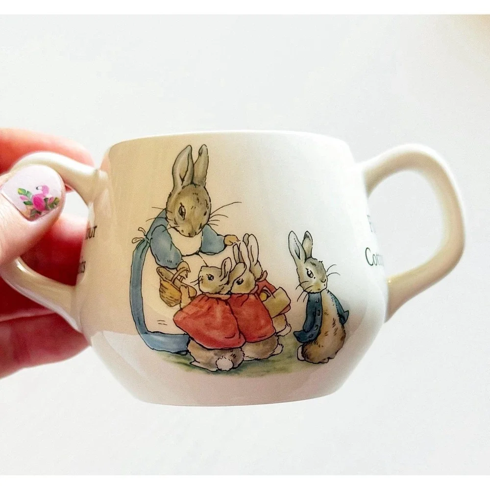 Vintage Wedgewood Beatrix Potter Peter Rabbit Cup & Bowl Set. Made In England
